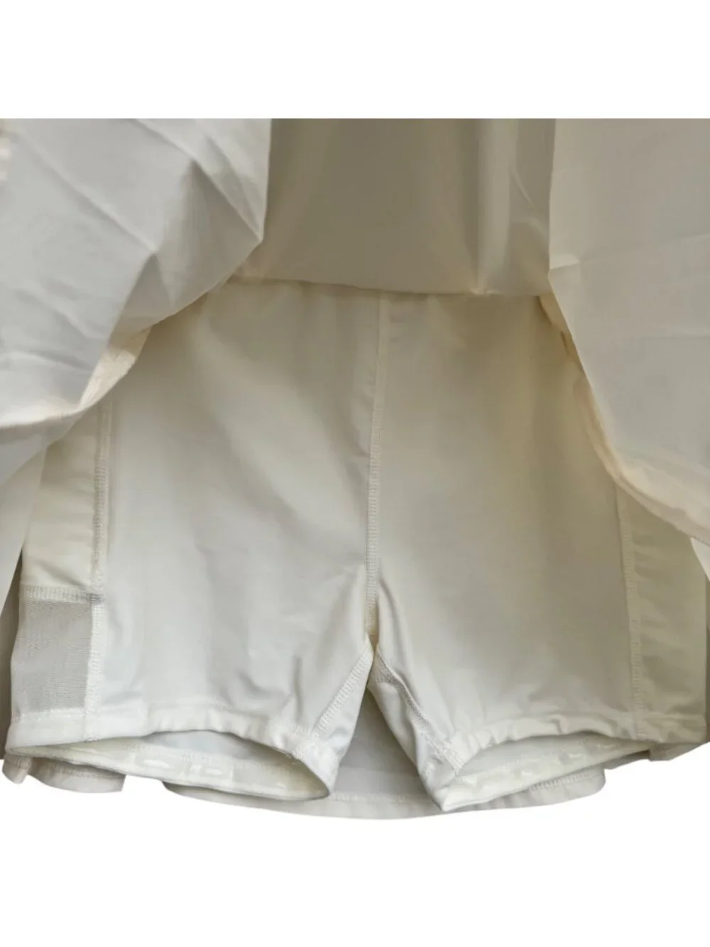 Crane Womens Premium Pleated Skort Built-In Short Cream S Activewear Pickleball - Picture 4 of 16